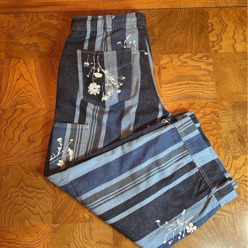 We The Free Cove Crop Pull-on Jeans, Striped, Floral, Boho, Festival, Resort - Picture 3 of 12